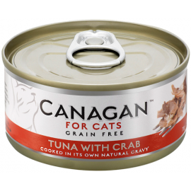 Canagan Tuna with Crab For Cats 貓咪主食罐-吞拿魚+蟹肉75g x 12罐
