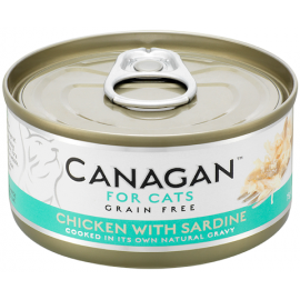 Canagan Chicken with Sardine For Cats 貓咪主食罐-雞肉+沙丁魚75g x 12罐