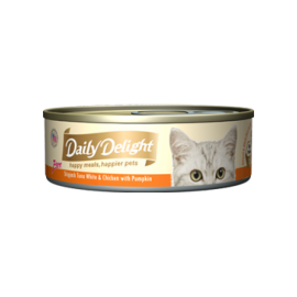Daily Delight - 白鰹吞拿魚+雞肉+南瓜Skipjack Tuna White & Chicken & Pumpkin 80g x 24罐