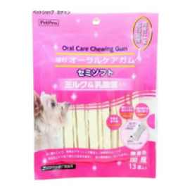 「日本直送」PetPro Chewing Gum 牛奶乳酸菌三角棒 潔齒骨磨牙棒 狗狗小食 13枝 Made in Japan