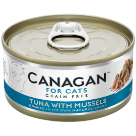 Canagan Tuna with Mussels For Cats 貓咪主食罐-吞拿魚+青口75g x 12罐