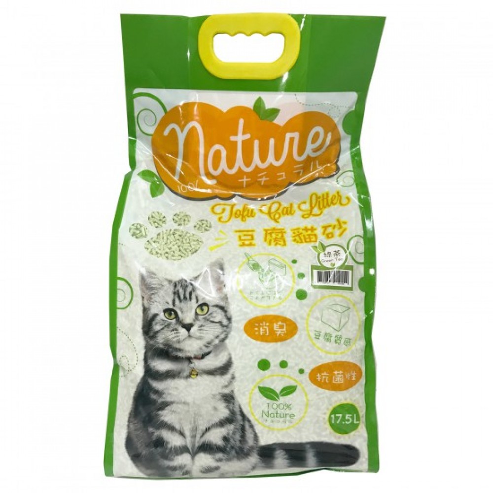 NATURE 豆腐貓砂-綠茶香味17.5l