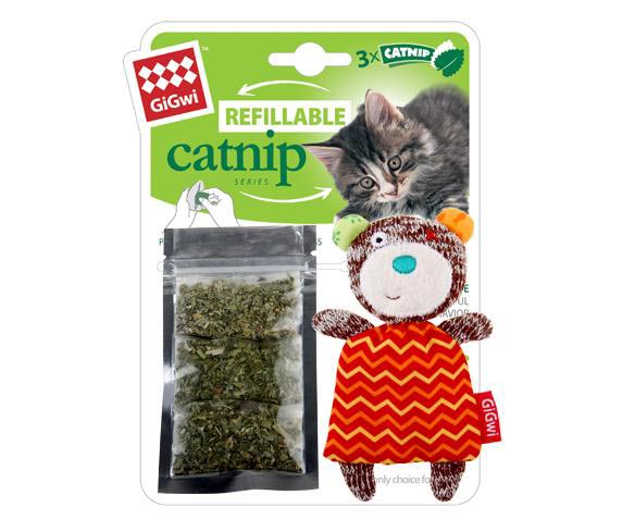 針織熊貓草袋