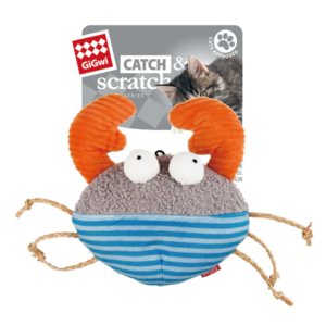 GiGwi-Catch&Scratch毛絨響紙貓草系列 蟹