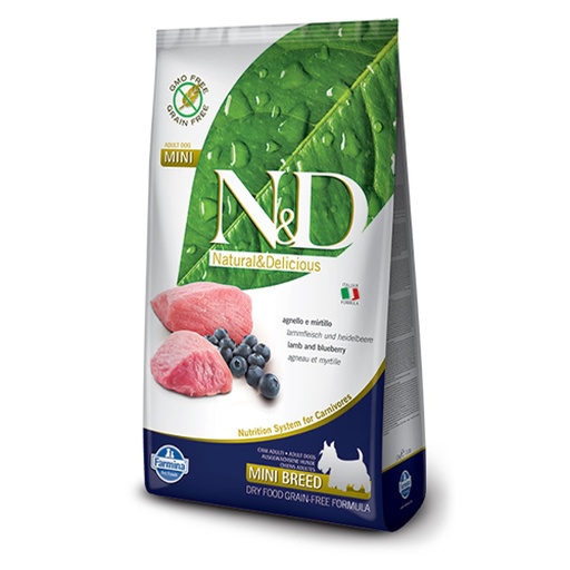 [8010276021816] Canine N&D Lamb and Blueberry Adult成犬-羊肉藍莓2.5kg