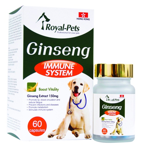 [PE-RO03] Royal-Pets Ginseng Extract人蔘 150mg 60粒