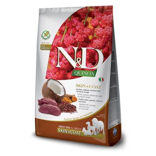 [000106] Canine Quinoa N&D Skin&Coat Venison 藜麥狗糧-鹿肉皮毛護理2.5kg
