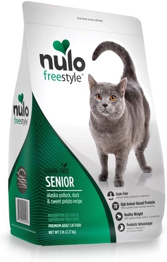 [61SP05] Nulo Cat Senior FreeStyle Pollock+Duck(鱈魚/鴨)5lb
