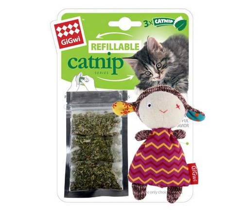 [7056] Refillable Cathnip貓草袋 針織羊