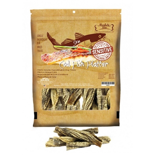 [AB017] Absolute Bites Air Dried天然原塊銀鱈魚皮120g