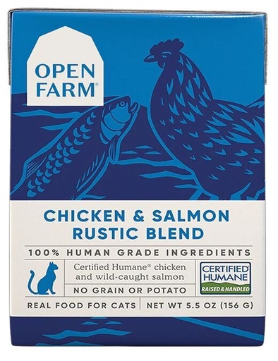 [OFC-BL-CS] Open Farm-貓 走地雞三文魚燉肉配方5.5oz