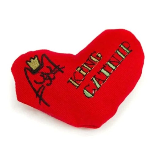 [KC1005] King Catnip Heart 貓薄荷玩具-紅心 10cm